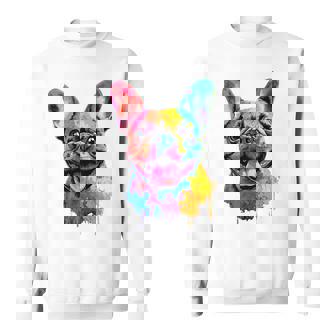 Pop Art French Bulldog Premium Sweatshirt Unisex | Mazezy