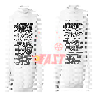 Poppie Of The Two Fast 2nd Birthday Racing Car Family Sweatshirt Unisex | Mazezy
