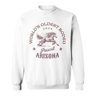 Prescott Arizona World's Oldest Rodeo 2024 Sweatshirt - Thegiftio UK