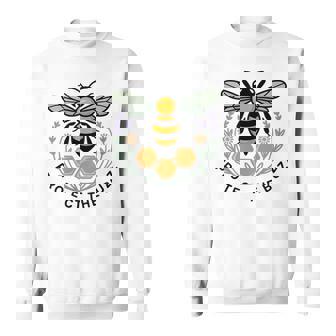 Protect The Buzz Save Bees For Beekeepers & Nature Lovers Sweatshirt Unisex | Mazezy