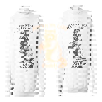 Raccoon Meme Inappropriate Pound My Cake Daddy Adult Humor Sweatshirt Unisex | Mazezy