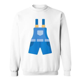 Really Like Overalls Overall Bib Tri-Blend Sweatshirt - Thegiftio UK