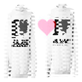 Red Heart I Love Malachi Sweatshirt - Thegiftio