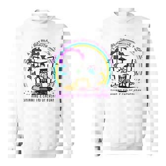 There's A Great Big Beautiful Tomorrow Theme Park Carousel Sweatshirt - Monsterry