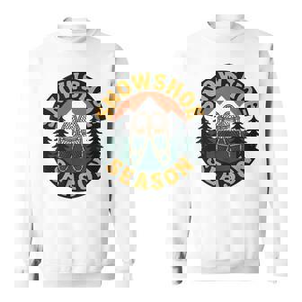 Retro National Parks Showshoe Season Winter Hiking Sweatshirt Unisex | Mazezy