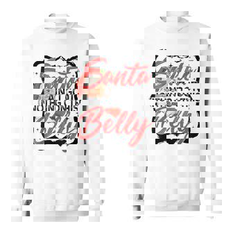 Retro Santa Ain’T Got Nothing On This Belly Xmas Pregnancy Sweatshirt | Seseable CA