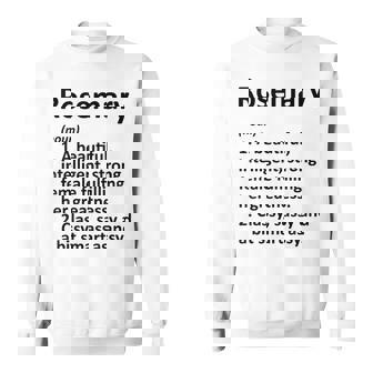 ROSEMARY Definition Personalized Name Christmas Sweatshirt Unisex | Mazezy