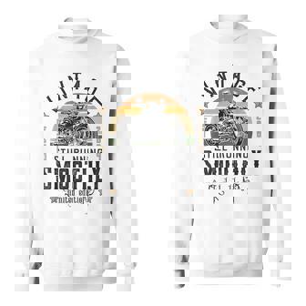 Still Running Smoothly Est 2004 21st Birthday Biker Sweatshirt Unisex | Mazezy