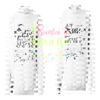 Santa Favorite Pharmacy Tech Christmas Lights Family Xmas Tri-Blend Sweatshirt - Thegiftio