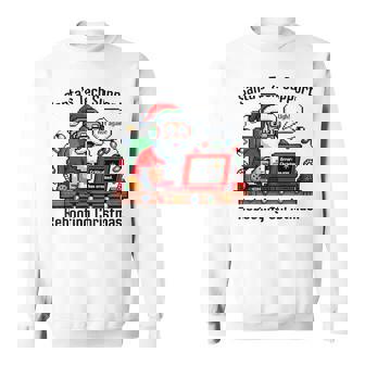 Santa Tech Support Christmas Exe Error Pixel Art Sweatshirt Unisex | Mazezy