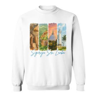 Sigiriya Sri Lanka Traveling Brushstroke Souvenir Vacation Sweatshirt Unisex | Mazezy