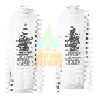 Silent Night Fight 67 Six Seven Tri-Blend Sweatshirt | Mazezy