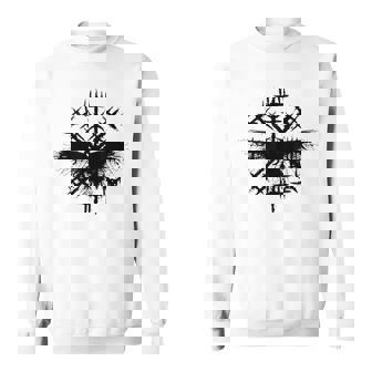 Simbolo Delle Runeichingheegvisir Nordic Celtic Raven Co Felpa - Novitaregali