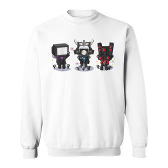 Skibidi Toilet Speakerman Cameraman Toilet Tvman Sweatshirt - Thegiftio UK