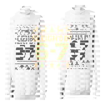 Sleigh'd By 67 Meme 6 7 Ugly Sweater Christmas Sweatshirt - Monsterry