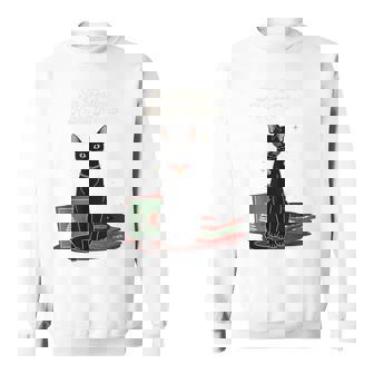 So Festive Right Meowy Christmas Black Cat Sweatshirt | Mazezy