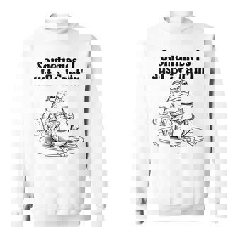 Sometimes I Just-Be Fartin' Frog Meme Unhinged Weirdcore Sweatshirt | Seseable CA