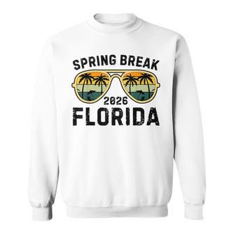 Spring Break Florida 2026 Retro Family Vacation Matching Sweatshirt - Seseable