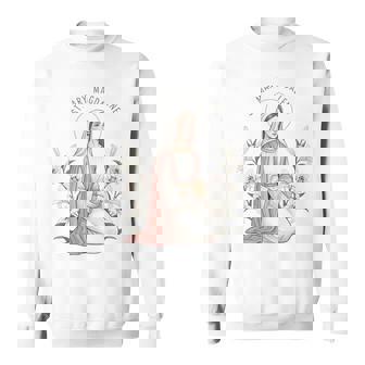 St Magdalene Lily Symbol Easter Devotion Sweatshirt - Monsterry