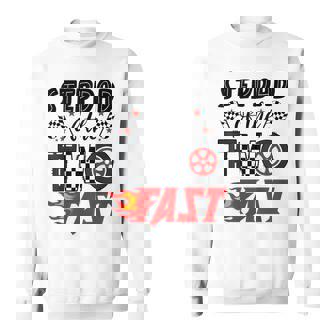 Stepdad Of The Two Fast 2nd Birthday Racing Car Family Sweatshirt Unisex | Mazezy