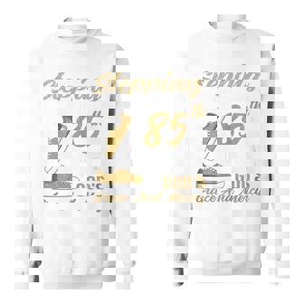 Stepping Into My 85Th Birthday With God's Grace 85 Years Old Sweatshirt | Seseable UK