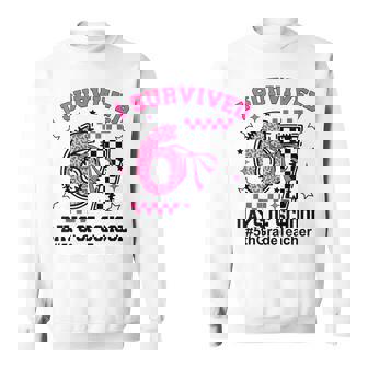 I Survived 67 Days Leopard Checkered 6 7 5th Grade Teacher Sweatshirt Unisex | Mazezy