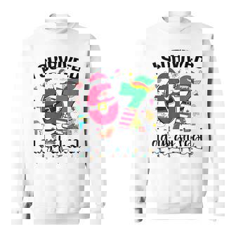 I Survived 67 Days Of School Christmas Teacher Student Sweatshirt Unisex | Mazezy