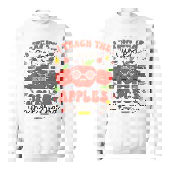 I Teach The Cutest Apples In The Orchard Cute Fall Teacher Tank Top Sweatshirt Unisex | Mazezy