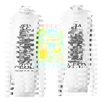 Telc Czechia Lion Beer Czech Republic Souvenir Sweatshirt Unisex | Mazezy