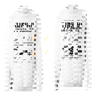 Things I Do In My Spare Time Play Cello Cello Sweatshirt | Mazezy