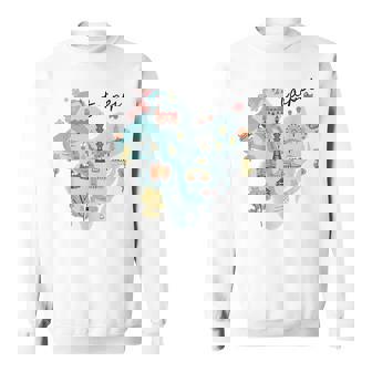 Travel Around Asia 台湾 台北地図 バケーション お土産 スウェットシャツ - Kawaiitshirt