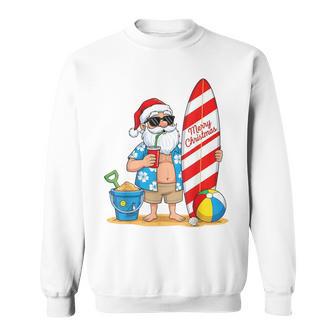 Tropical Santa Merry Christmas Beach Vibes For Boys Sweatshirt - Thegiftio UK