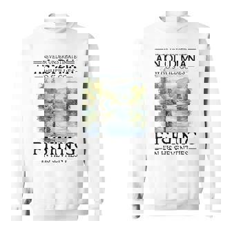 Never Underestimate An Old Man Who Goes Fishing In His 70S Sweatshirt - Thegiftio