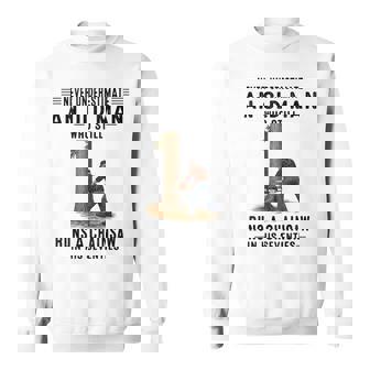 Never Underestimate An Old Man Who Still Runs A Chainsaw Sweatshirt | Seseable CA