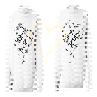 Unity Day Orange Leopard Heart Be Kind Sweatshirt Unisex | Mazezy