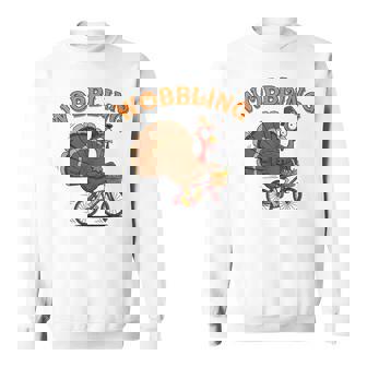 Urkey Riding Bike Thanksgiving Cycling Biker 2025 Sweatshirt Unisex | Mazezy