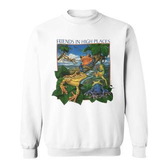 Vintage 90S Human Friends In High Places Frog Sweatshirt - Thegiftio