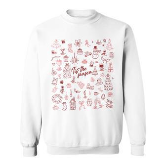 Vintage Christmas Tis The Season Xmas Sweatshirt - Thegiftio UK