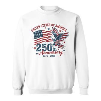 Vintage Faith Freedom 250 Years 1776-2026 Independence Usa Sweatshirt - Monsterry