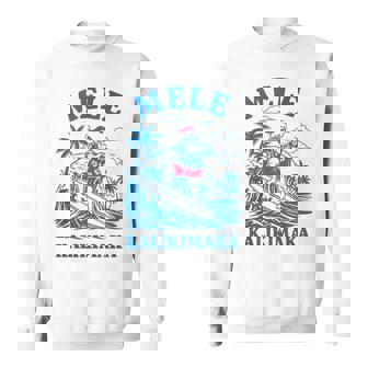 Vintage Mele Kalikimaka Retro Surfing Santa Hawaii Christmas Tank Top Sweatshirt Unisex | Mazezy