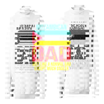 Vintage Mozambican Dad Mozambique Flag For Father's Day Sweatshirt Unisex | Mazezy