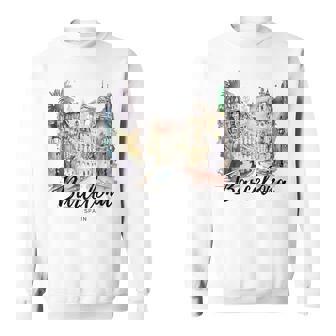 Vintage Spain Barcelona City Espana Souvenir Spain Sweatshirt | Mazezy