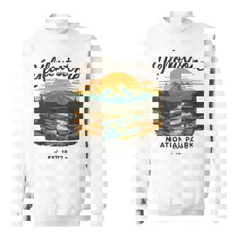 Vintage Yellowstone National Park Adventure Sweatshirt Unisex | Mazezy