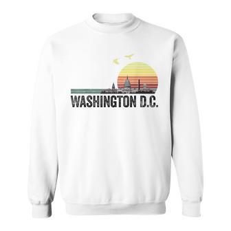 Washington Dc Souvenir Capitol Hill Skyline Monuments Sweatshirt - Thegiftio