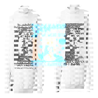 We Wear Blue Australian Shepherd Dog Diabetes Awareness Hope Sweatshirt Unisex | Mazezy