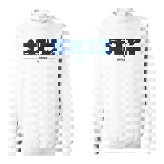 Wicked Shiz University Collegiate Faux Embroidery Sweatshirt | Mazezy