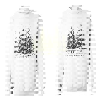 Winter Wonderland Pine Tree Nature Lover Hiking Camping Tank Top Sweatshirt Unisex | Mazezy