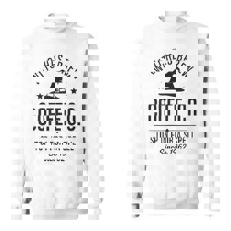 Witches Brew Coffee Co Stop In For A Spell Halloween Hat Sweatshirt Unisex | Mazezy