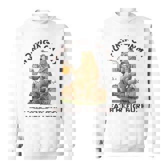 Working On My Father Figure Beer Bear Dad Tank Top Sweatshirt Unisex | Mazezy