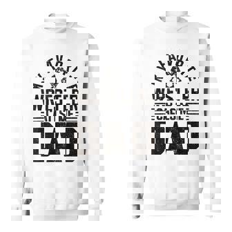 Wrestler Daddy Wrestling Dad Sweatshirt | Mazezy